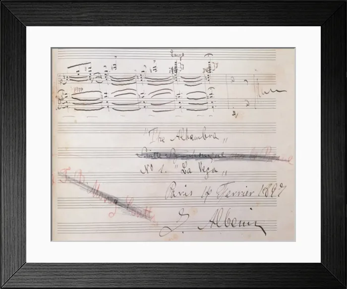 Framed Print : Albeniz, Isaac (Camprodon, 1860-Cambo-les-Bains, 1909). Spanish composer and pianist