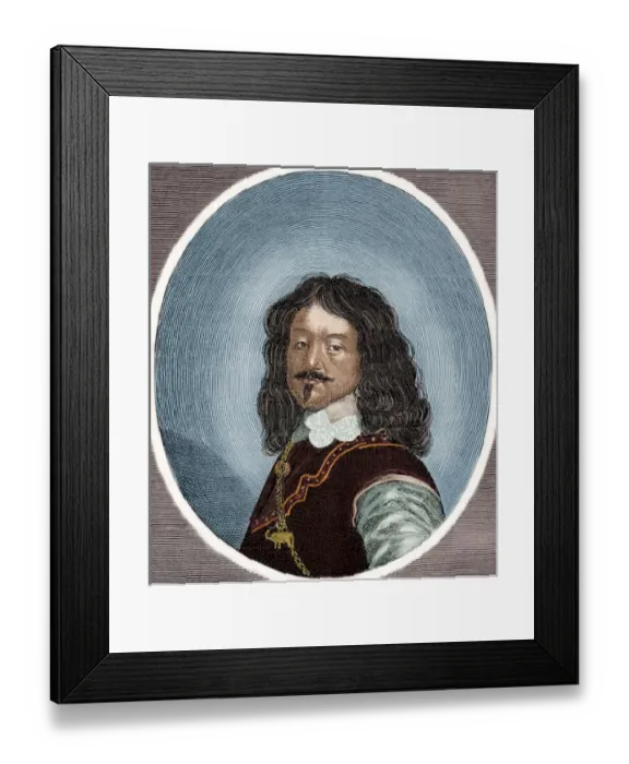 Framed Print : Frederick III (1609-1670). King of Denmark and Norway from 1648 until his death. Colored engraving Framed Print : Frederick III (1609-1670). King of Denmark and Norway from 1648 until his death. Colored engraving