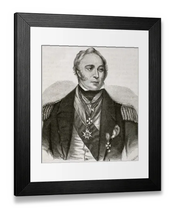 Framed Print : NAPIER, Sir Charles (Merchiston Hall, 1786-London 1860). British admiral. Engraving Framed Print : NAPIER, Sir Charles (Merchiston Hall, 1786-London 1860). British admiral. Engraving