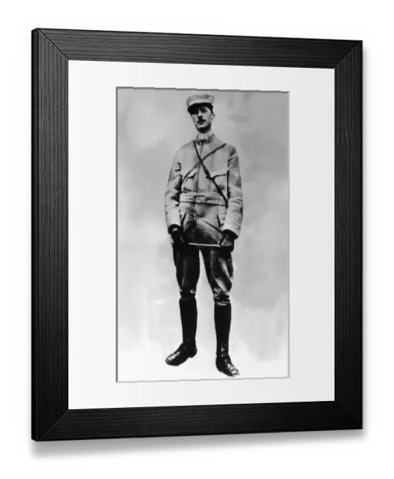Framed Print : Gaulle, Charles de (1890-1970). French statesman and military. Prime Minister on several occasions Framed Print : Gaulle, Charles de (1890-1970). French statesman and military. Prime Minister on several occasions