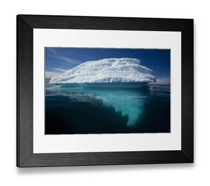 Framed Print : Greenland, Ilulissat, Submerged base of melting iceberg from Jakobshavn Glacier floating Framed Print : Greenland, Ilulissat, Submerged base of melting iceberg from Jakobshavn Glacier floating