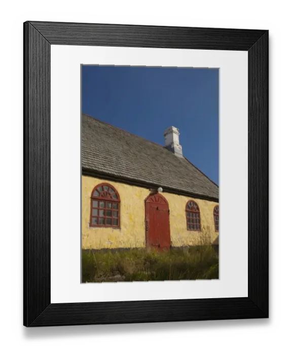 Framed Print : Greenland, Qaqortoq. South Greenlands largest town with almost 3, 000 inhabitants