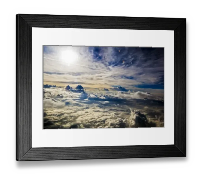 Framed Print : Aerial view of clouds over Texas, USA, North America Framed Print : Aerial view of clouds over Texas, USA, North America