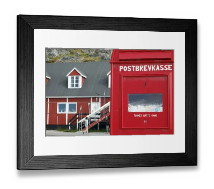 Framed Print : The Santa mailbox at Santa Claus Post House, Nuuk, Greenland Framed Print : The Santa mailbox at Santa Claus Post House, Nuuk, Greenland