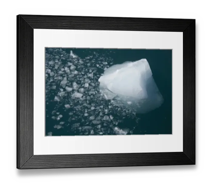 Framed Print : Greenland, Prince Christian Sound (aka Prins Christian Sund). Iceberg floating in fjord, detail Framed Print : Greenland, Prince Christian Sound (aka Prins Christian Sund). Iceberg floating in fjord, detail