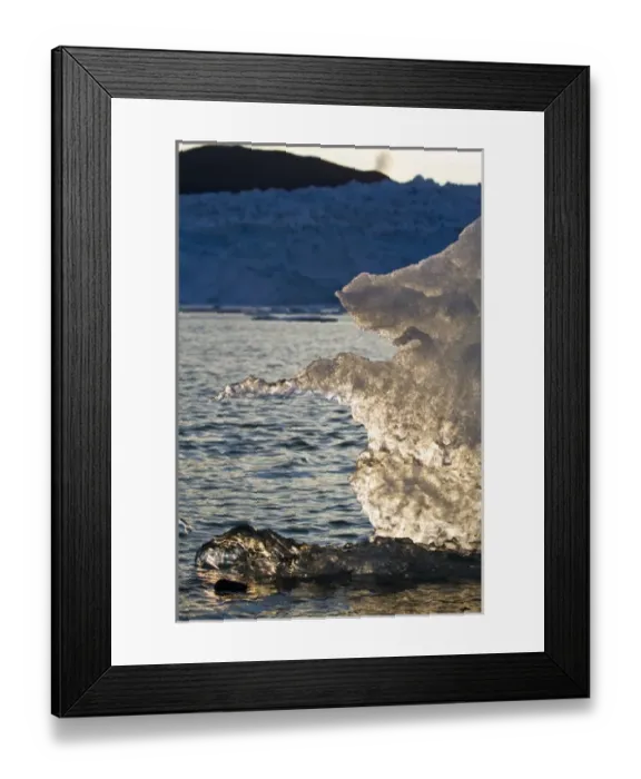 Framed Print : Greeland. Greenland, Ilulissat, Setting midnight sun lights small iceberg Framed Print : Greeland. Greenland, Ilulissat, Setting midnight sun lights small iceberg