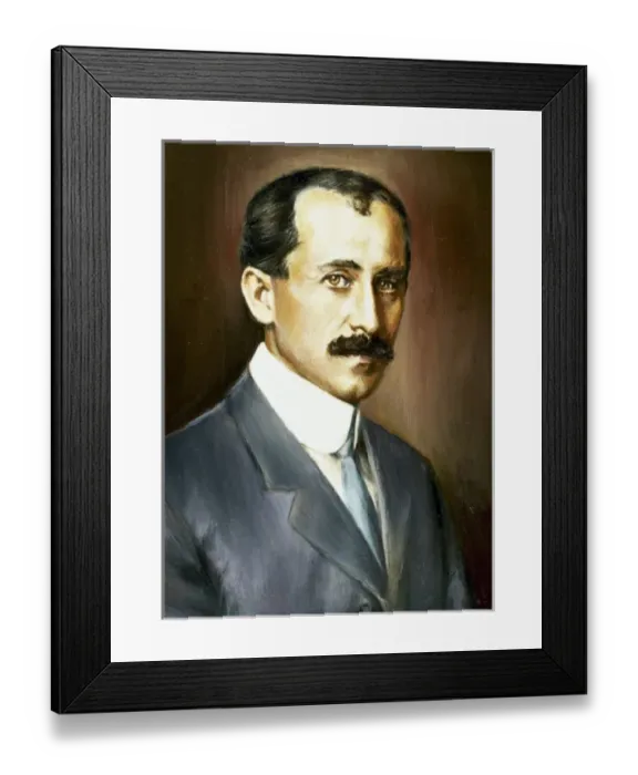 Framed Print : Wright, Orville (Dayton, 1871-1948). American aviator. With his brother is credited with inventing