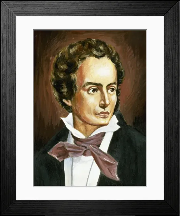 Framed Print : Laennec, Rene-Theophile-Hyacinthe (1781-1826). French doctor. In 1816 he introduced