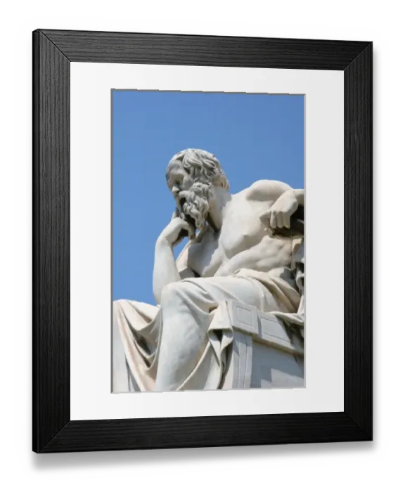 Framed Print : Socrates (469-399 BC). Classical Greek Philosopher. Statue. The Athens Academy. Athens Framed Print : Socrates (469-399 BC). Classical Greek Philosopher. Statue. The Athens Academy. Athens