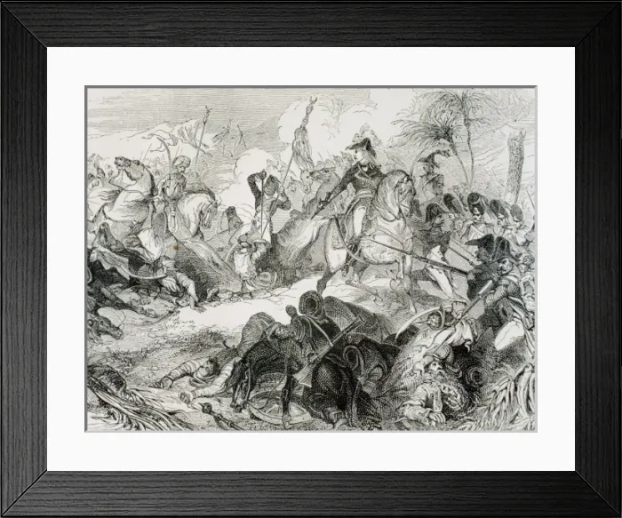 Framed Print : French Revolutionary Wars. French troops commanded by Napoleon Bonaparte during