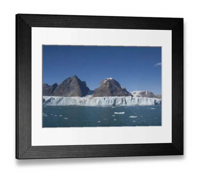 Framed Print : Greenland, Southeast coast, Skjoldungen Fjord. Thryms Glacier Framed Print : Greenland, Southeast coast, Skjoldungen Fjord. Thryms Glacier