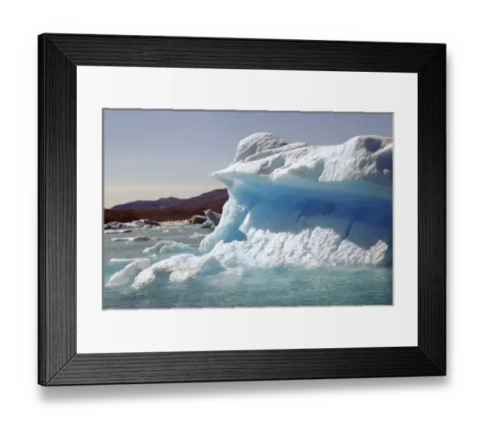 Framed Print : Icebergs of Godthabs Fjord, Nuuk, Greenland