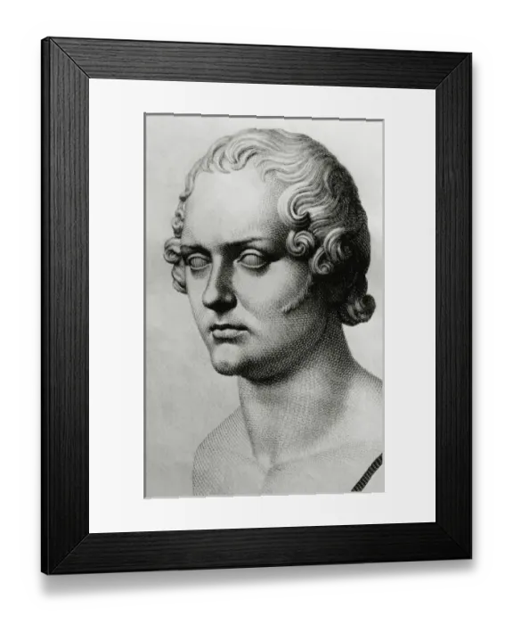 Framed Print : Byron, Lord George Gordon (London, 1788-Missolonghi, 1824). British poet Framed Print : Byron, Lord George Gordon (London, 1788-Missolonghi, 1824). British poet