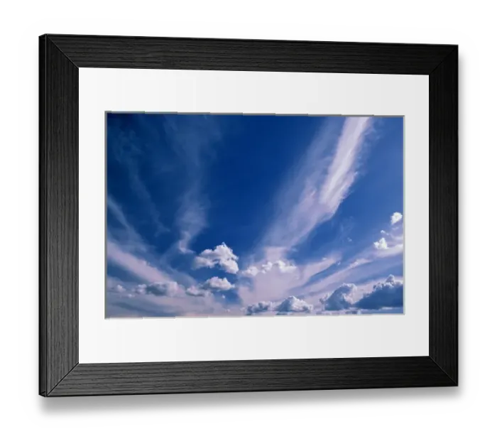 Framed Print : Cirrus and cumulus clouds Framed Print : Cirrus and cumulus clouds