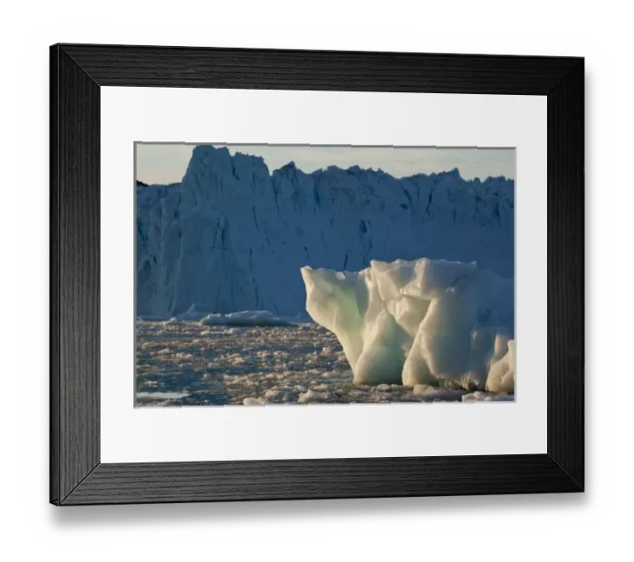 Framed Print : Greeland. Greenland, Ilulissat, Setting midnight sun lights icebergs floating Framed Print : Greeland. Greenland, Ilulissat, Setting midnight sun lights icebergs floating
