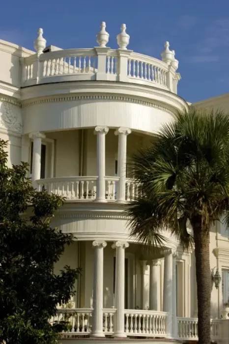 Framed Print : 1856 Porcher-Simonds House, 29 E. Battery, Historic Charleston, South Carolina
