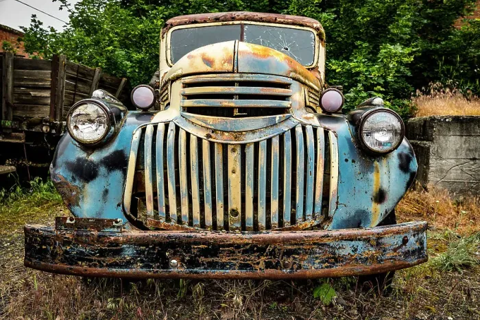 Framed Print : 1941-43 Chevrolet AK Series half-ton Pickup. USA, Washington State, Palouse, Colfax. (Editorial Use Only)