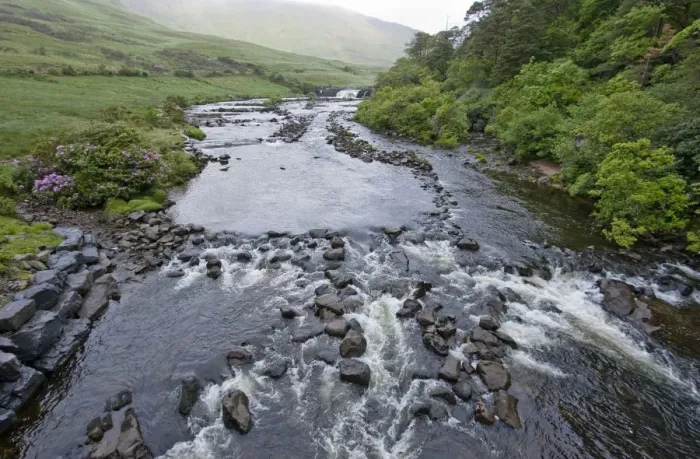 Framed Print : Aasleagh Falls, County Mayo, Ireland, stream, water Framed Print : Aasleagh Falls, County Mayo, Ireland, stream, water