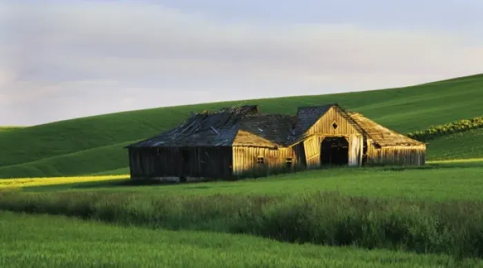 Framed Print : Abandoned barn in the heart of the Palouse Framed Print : Abandoned barn in the heart of the Palouse