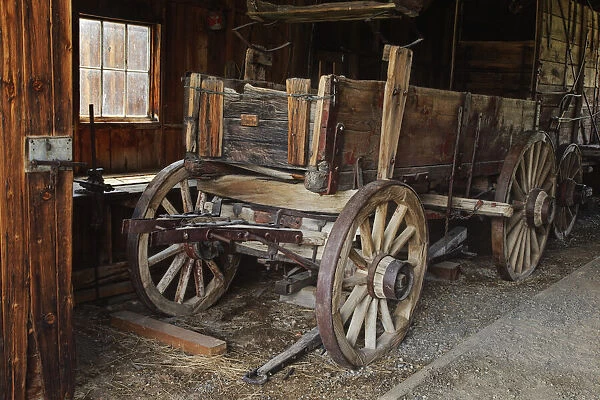 Abandoned ore wagon, Bodie State Historic Park, California