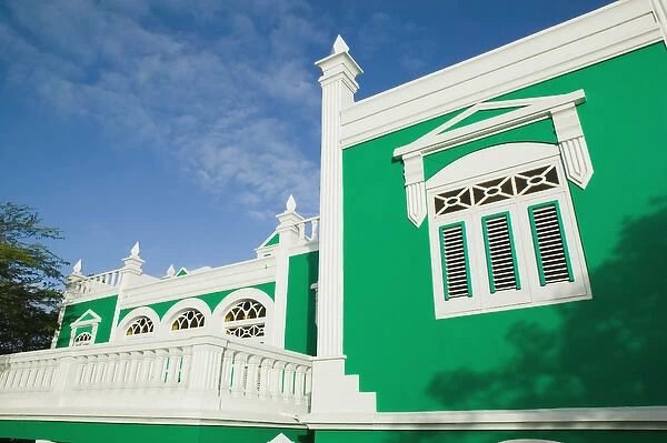 ABC Islands - ARUBA - Oranjestad: Colorful Aruban Government Building