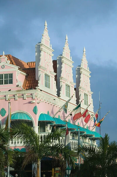 ABC Islands - ARUBA - Oranjestad: Dutch Style Architecture on LG Smith Boulevard