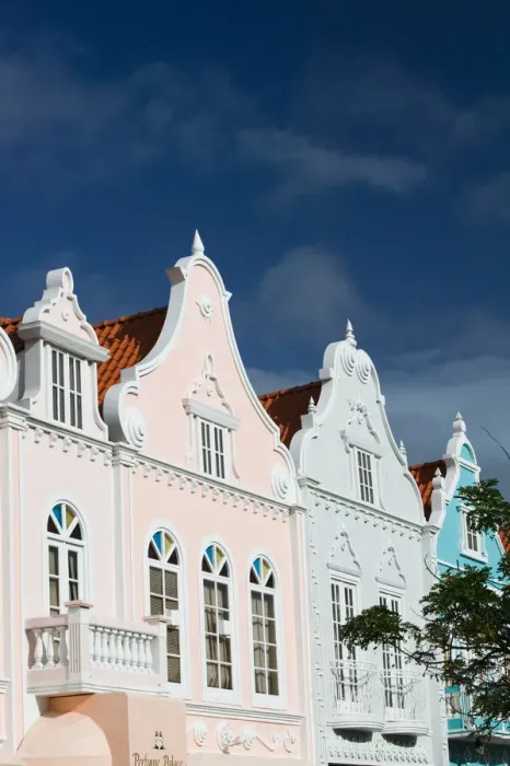 Framed Print : ABC Islands - ARUBA - Oranjestad: Downtown Dutch Architecture Detail Framed Print : ABC Islands - ARUBA - Oranjestad: Downtown Dutch Architecture Detail