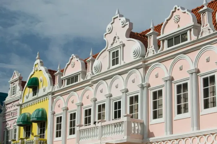 Framed Print : ABC Islands - ARUBA - Oranjestad: Downtown Dutch Architecture Framed Print : ABC Islands - ARUBA - Oranjestad: Downtown Dutch Architecture