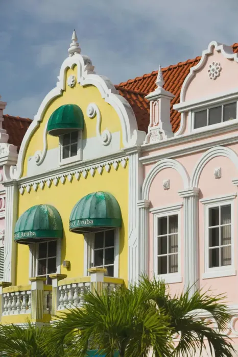 Framed Print : ABC Islands - ARUBA - Oranjestad: Downtown Dutch Architecture
