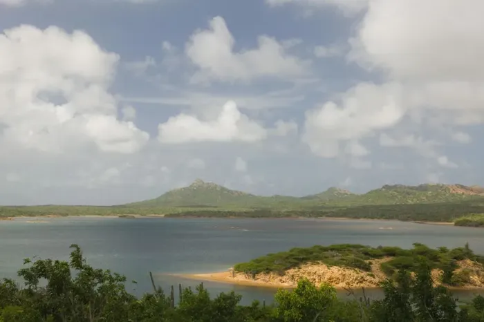 Framed Print : ABC Islands - BONAIRE - Gotomeer: View of the Gotomeer Lake at Washington Slagbaai