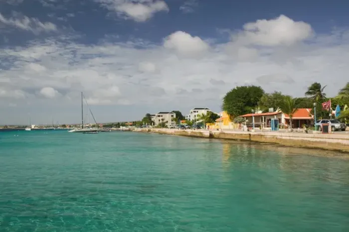 Framed Print : ABC Islands - BONAIRE - Kralendijk: Ocean View form Karels Pier