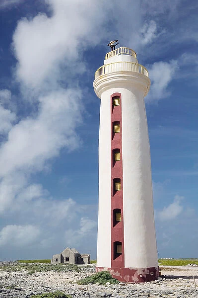 ABC Islands - BONAIRE - Lacre Punt: Willemstoren Lighthouse  /  South End  /  Daytime