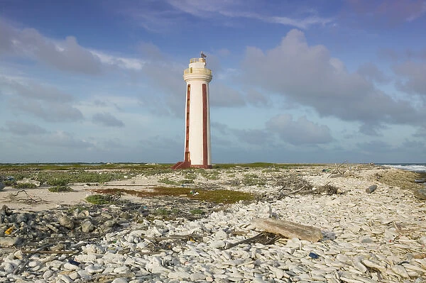 ABC Islands - BONAIRE - Lacre Punt: Willemstoren Lighthouse  /  South End  /  Sunset