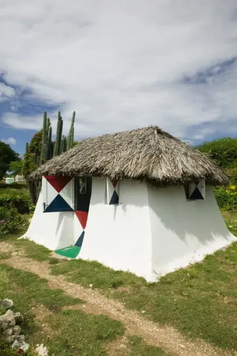 Framed Print : ABC Islands - CURACAO - Westpunt: Small Traditional Curacao House Framed Print : ABC Islands - CURACAO - Westpunt: Small Traditional Curacao House
