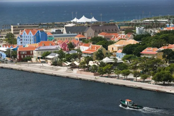 Framed Print : ABC Islands - CURACAO - Willemstad: Aerial View of Otrobanda / Daytime Framed Print : ABC Islands - CURACAO - Willemstad: Aerial View of Otrobanda / Daytime