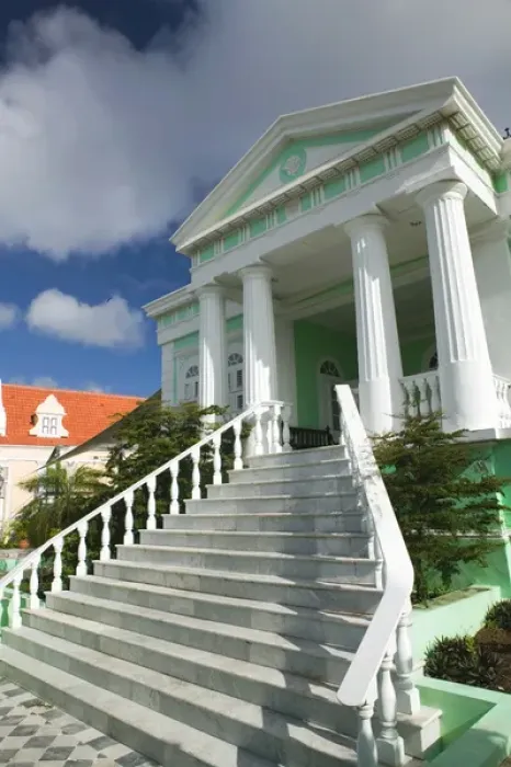 Framed Print : ABC Islands - CURACAO - Willemstad: Scharloo - Curacao Maritime Museum  /  Exterior