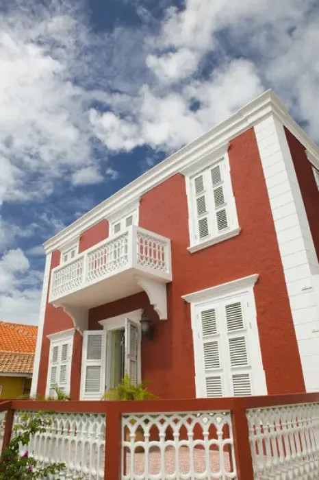 Framed Print : ABC Islands - CURACAO - Willemstad: Scharloo - Renovated Merchants Houses Framed Print : ABC Islands - CURACAO - Willemstad: Scharloo - Renovated Merchants Houses