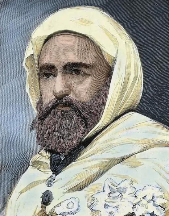 Framed Print : Abd al-Qadir B Muhyi al-Din al-Hasani (Abdelkader) (1808 - 1883). Algerian Leader