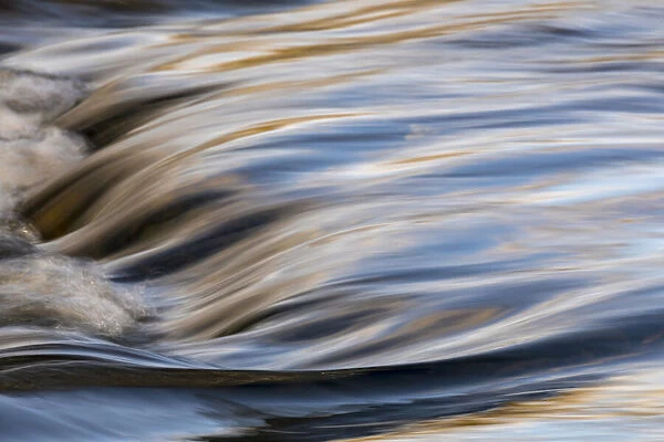 Abstract flowing water, Upper Geyser Basin, Yellowstone National Park, Wyoming