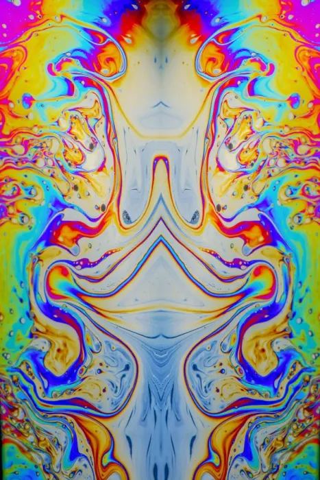 Framed Print : Abstract pattern of refracted light in soap bubble Framed Print : Abstract pattern of refracted light in soap bubble