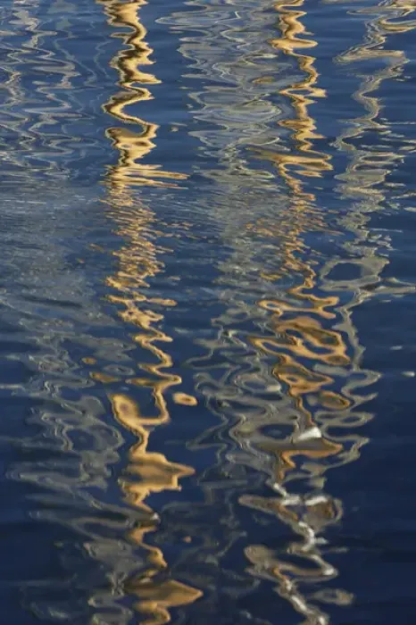 Framed Print : Abstract reflection on water, Rockport, Massachusetts Framed Print : Abstract reflection on water, Rockport, Massachusetts