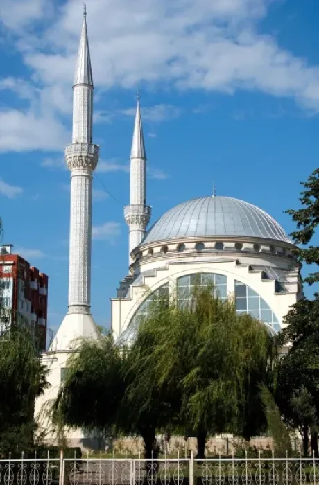 Framed Print : Abu Bakr Mosque. Shkodra, Albania Framed Print : Abu Bakr Mosque. Shkodra, Albania