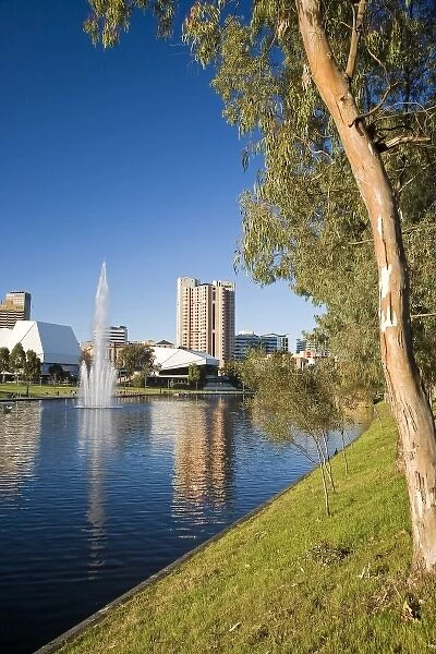 Adelaide Festival Centre, Hyatt Regency Hotel and Torrens Lake, Adelaide, South Australia