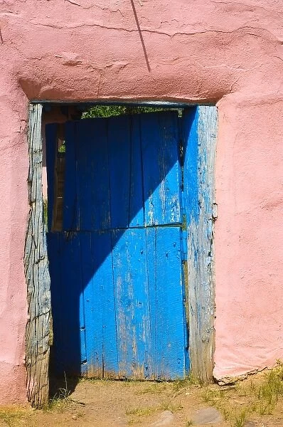Adobe entrance and doorway New Mexico