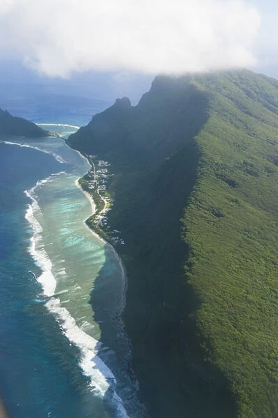 Aerial of ofu Island, Manua island group, American Samoa