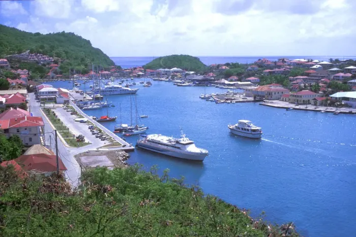 Framed Print : Aerial Port Gustavia St. Barths Framed Print : Aerial Port Gustavia St. Barths