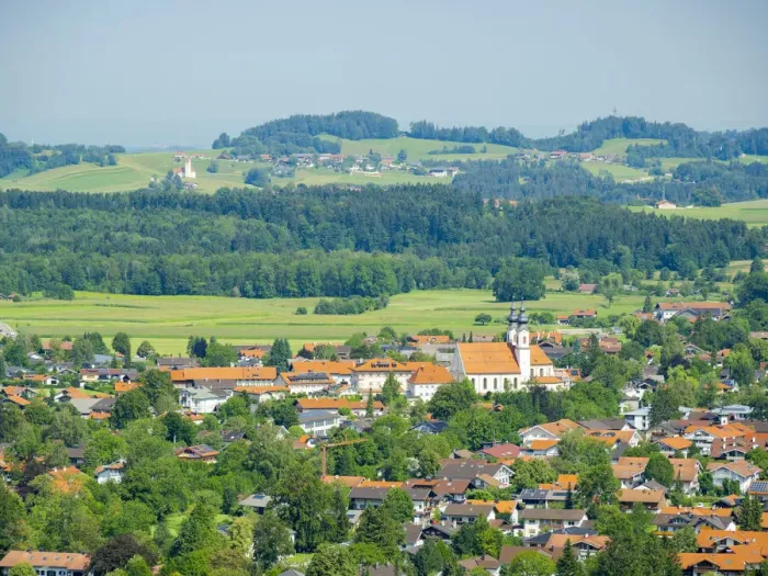 Framed Print : Aerial view of Aschau in the Chiemgau in the Bavarian alps. Europe, Germany, Bavaria Framed Print : Aerial view of Aschau in the Chiemgau in the Bavarian alps. Europe, Germany, Bavaria