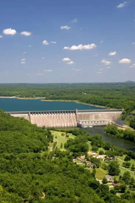Framed Print : Aerial view of Bull Shoals Dam, Arkansas Framed Print : Aerial view of Bull Shoals Dam, Arkansas