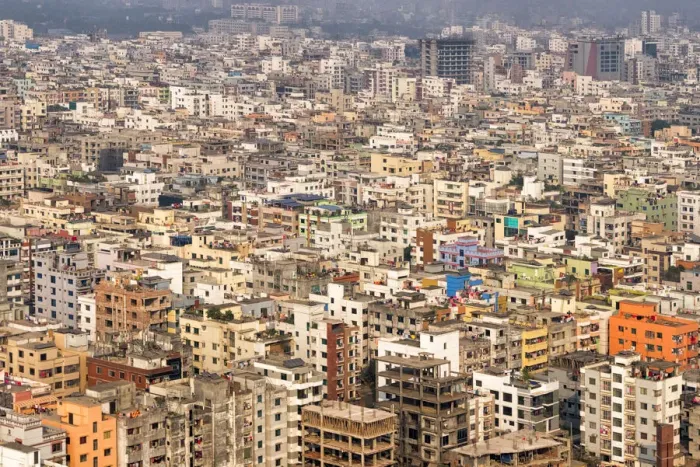 Framed Print : Aerial view of cityscape, Dhaka, Bangladesh Framed Print : Aerial view of cityscape, Dhaka, Bangladesh