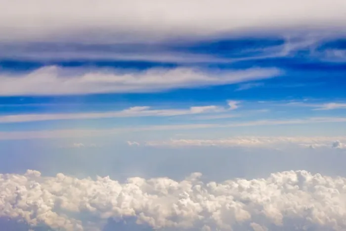 Framed Print : Aerial view of clouds, China Framed Print : Aerial view of clouds, China